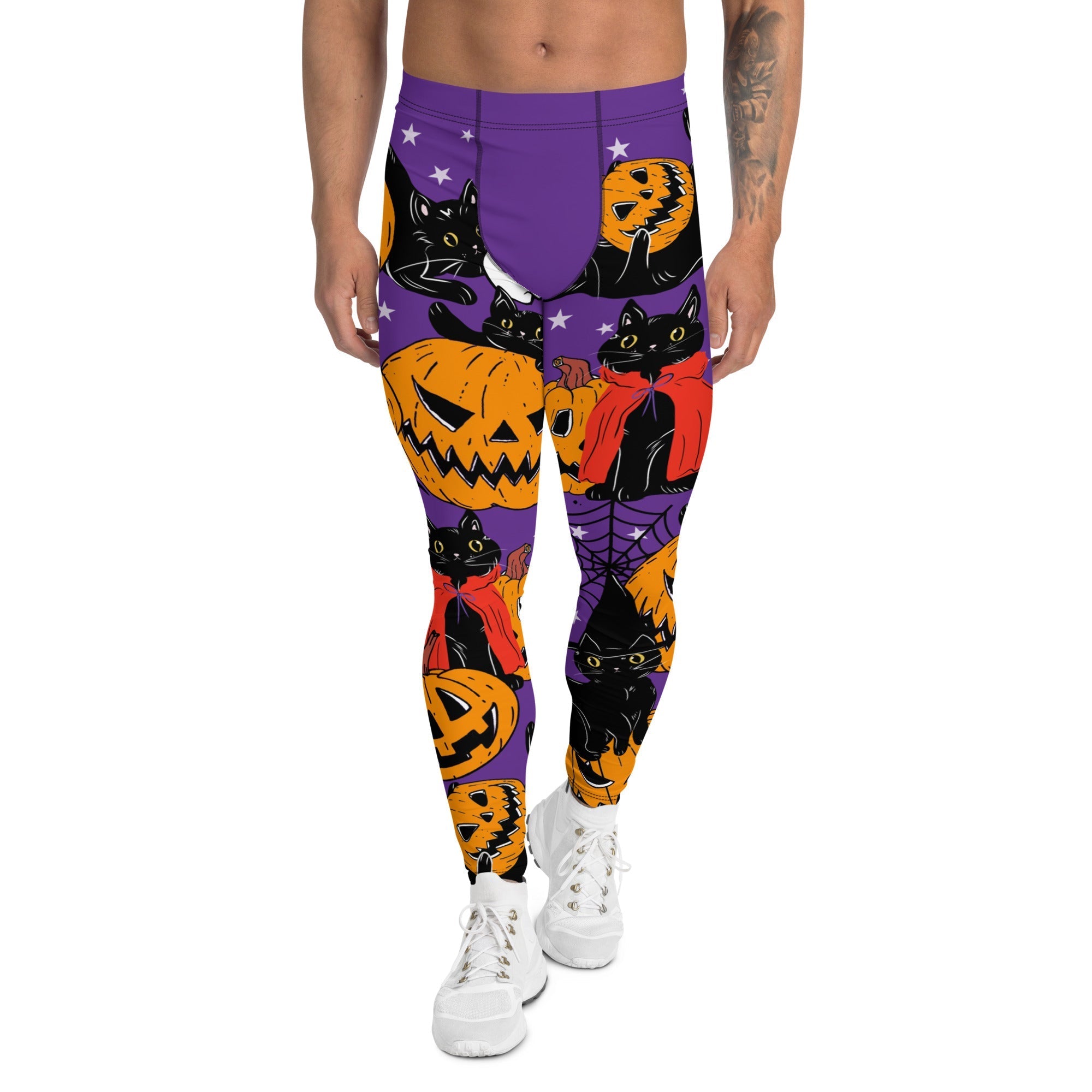 Kitty Loves Halloween Men's Leggings