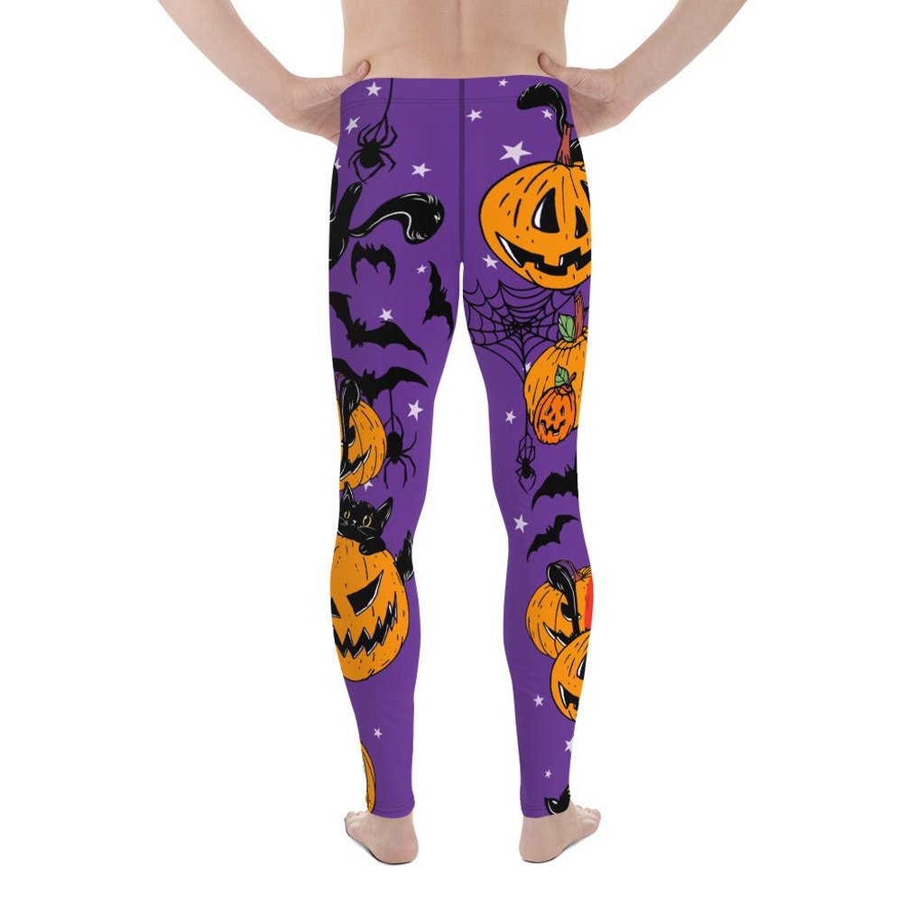 Kitty Loves Halloween Men's Leggings