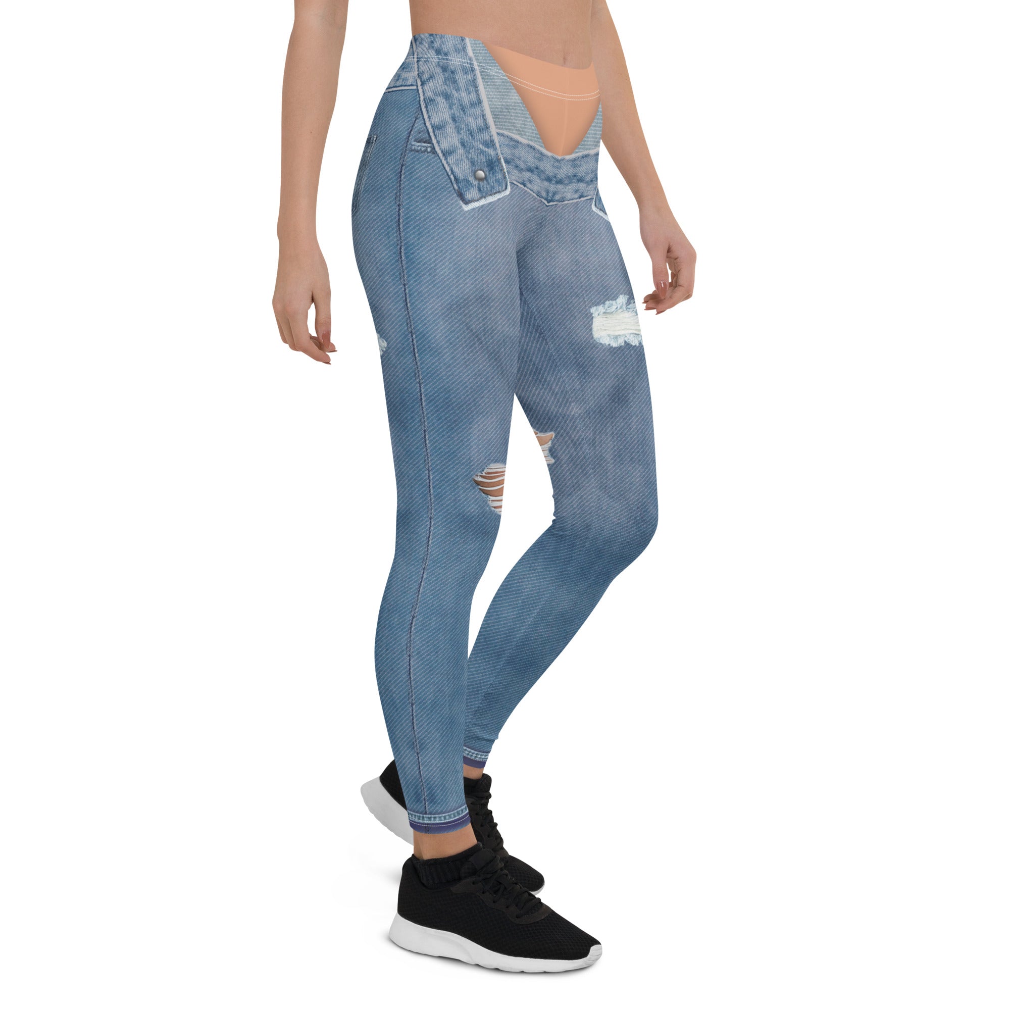 Low Rise Denim Leggings