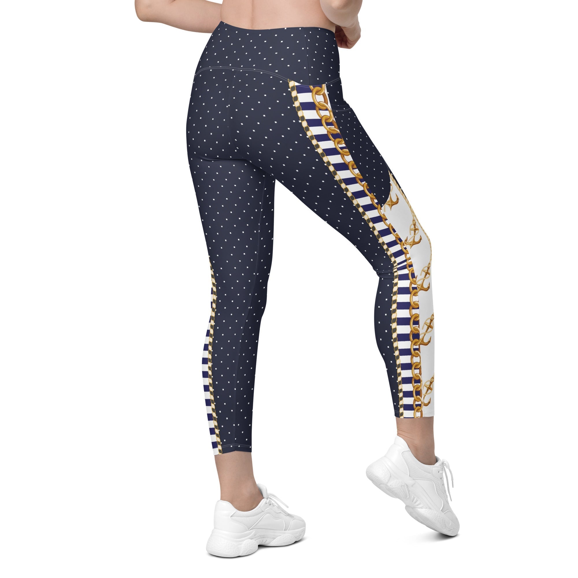 Luxury Resort Crossover Leggings With Pockets