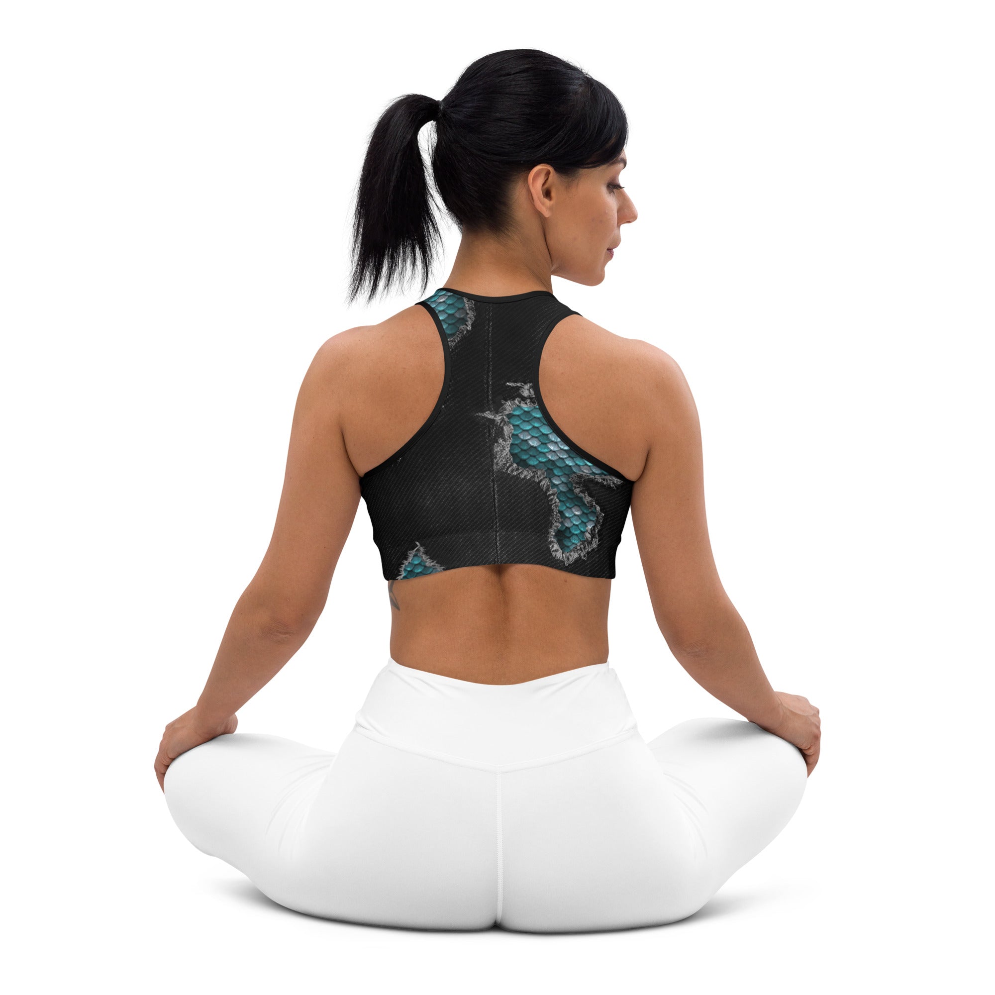 Mermaid Scales Sports Bra