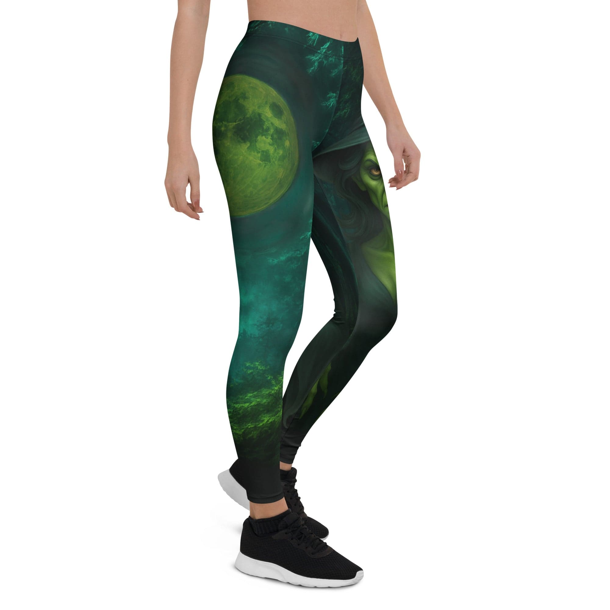 Moonlit Halloween Witch Leggings