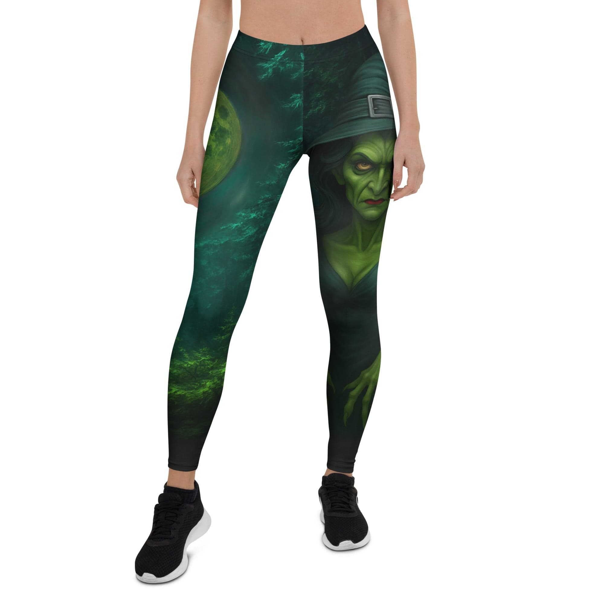 Moonlit Halloween Witch Leggings