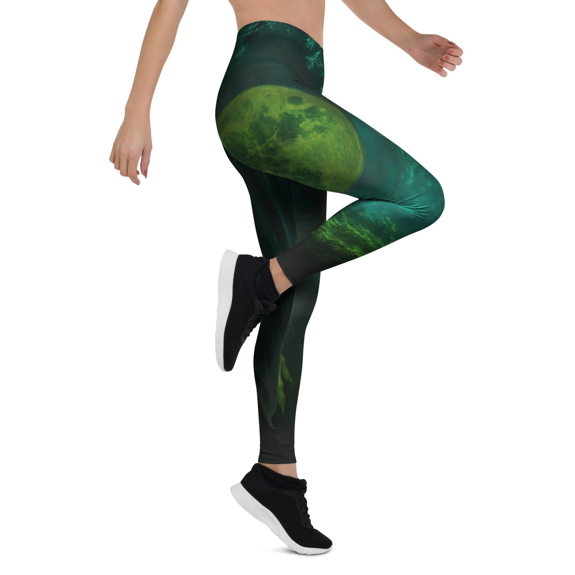 Moonlit Halloween Witch Leggings