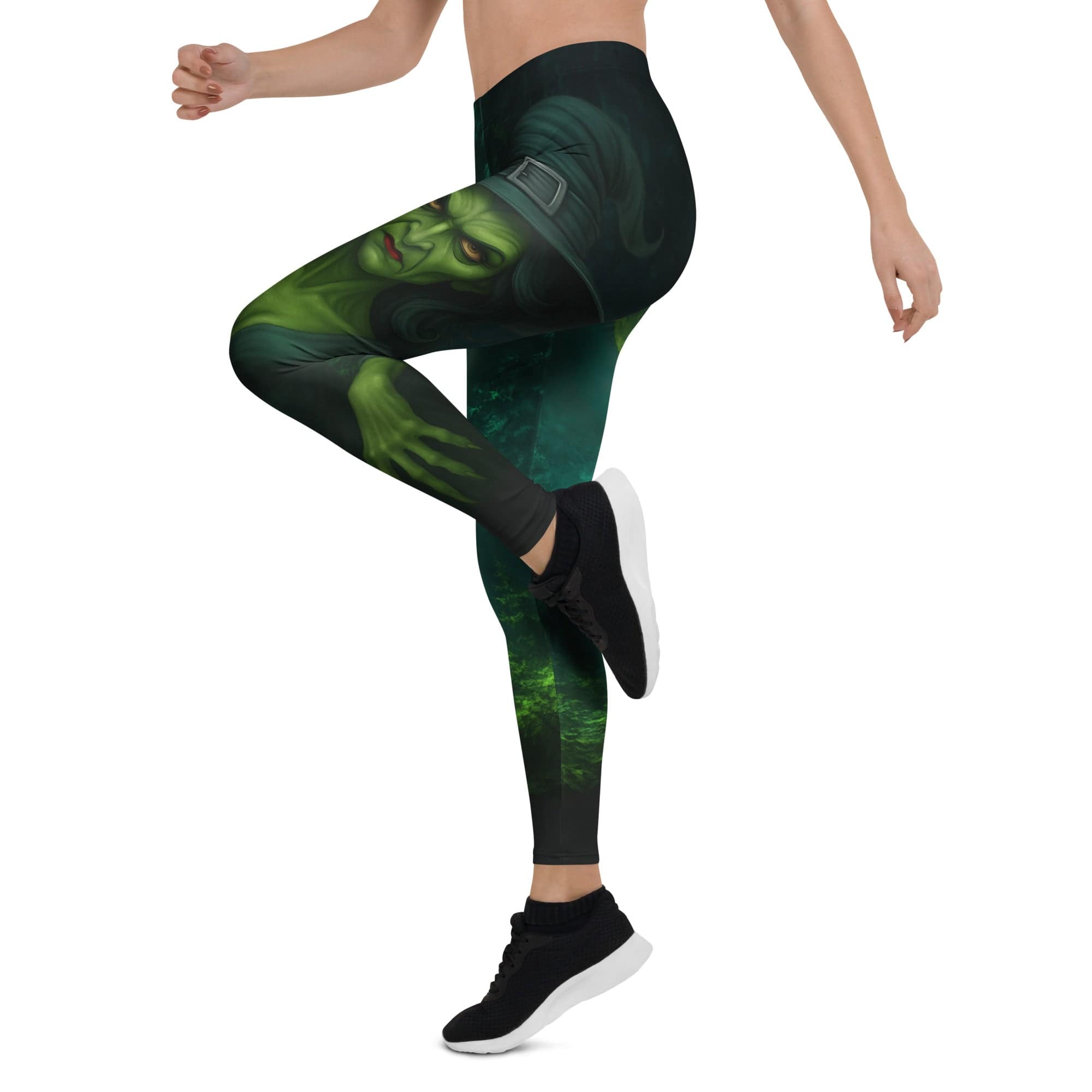 Moonlit Halloween Witch Leggings