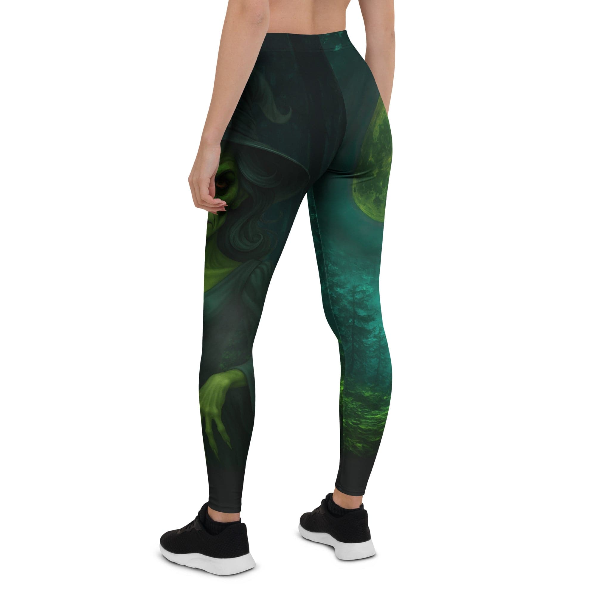 Moonlit Halloween Witch Leggings