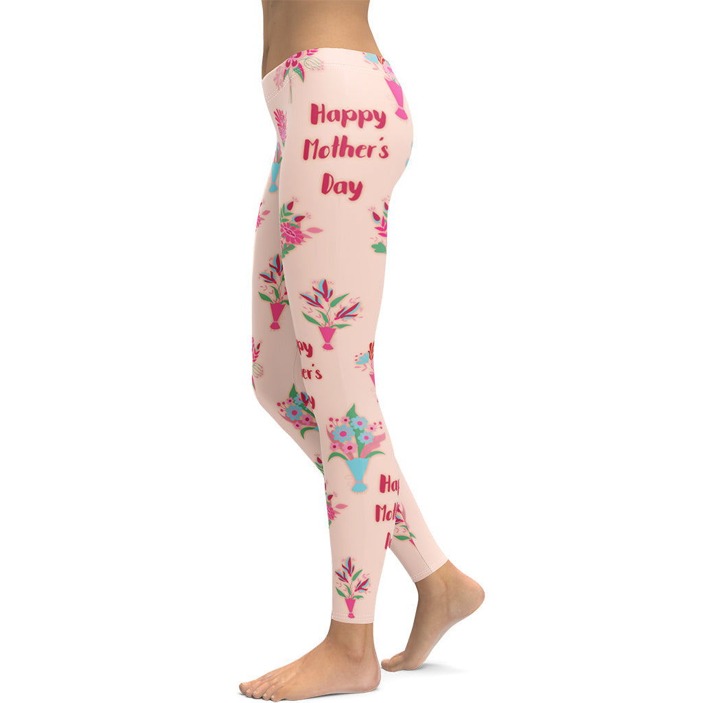 Mother's Day Bouquet Leggings