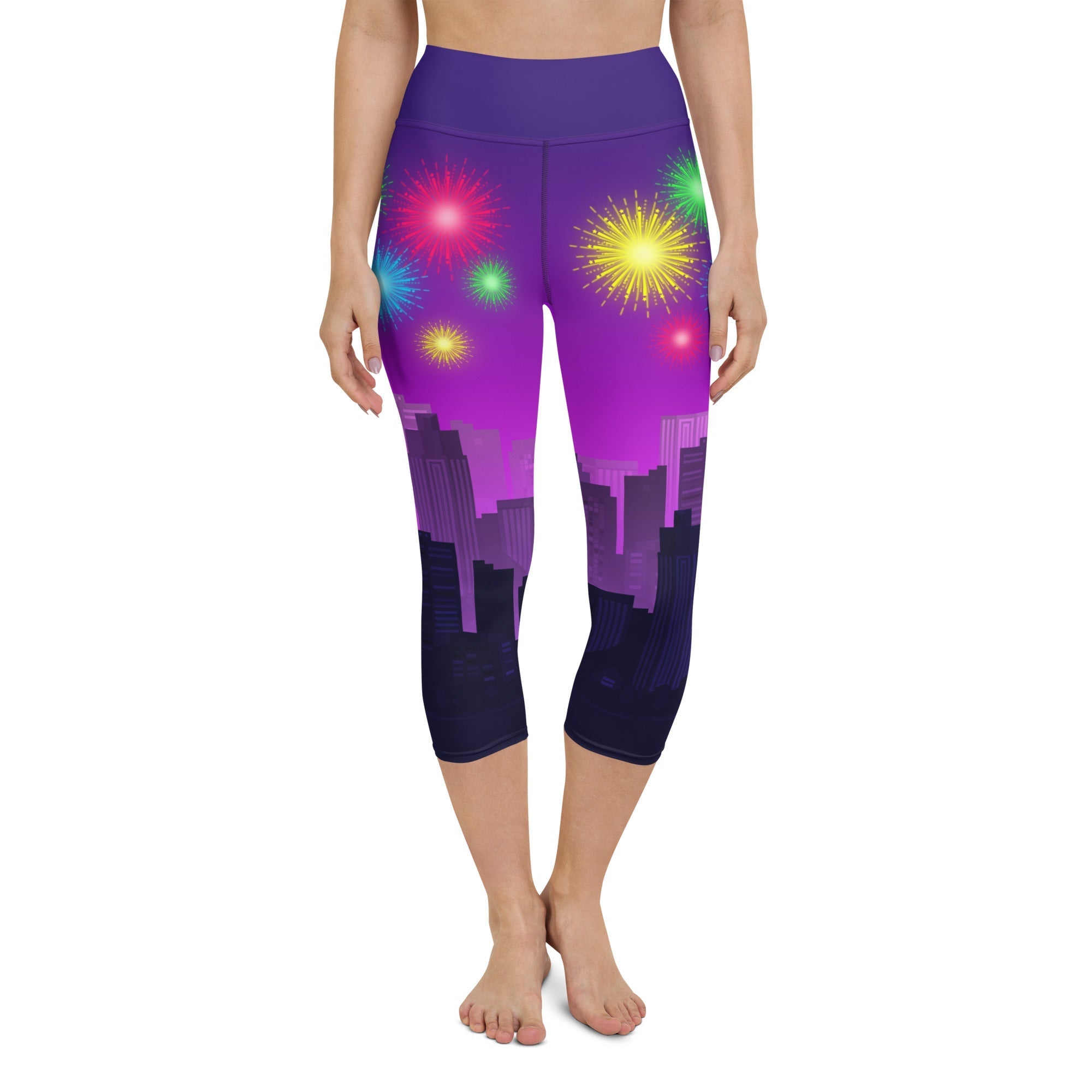 New Year City Yoga Capris