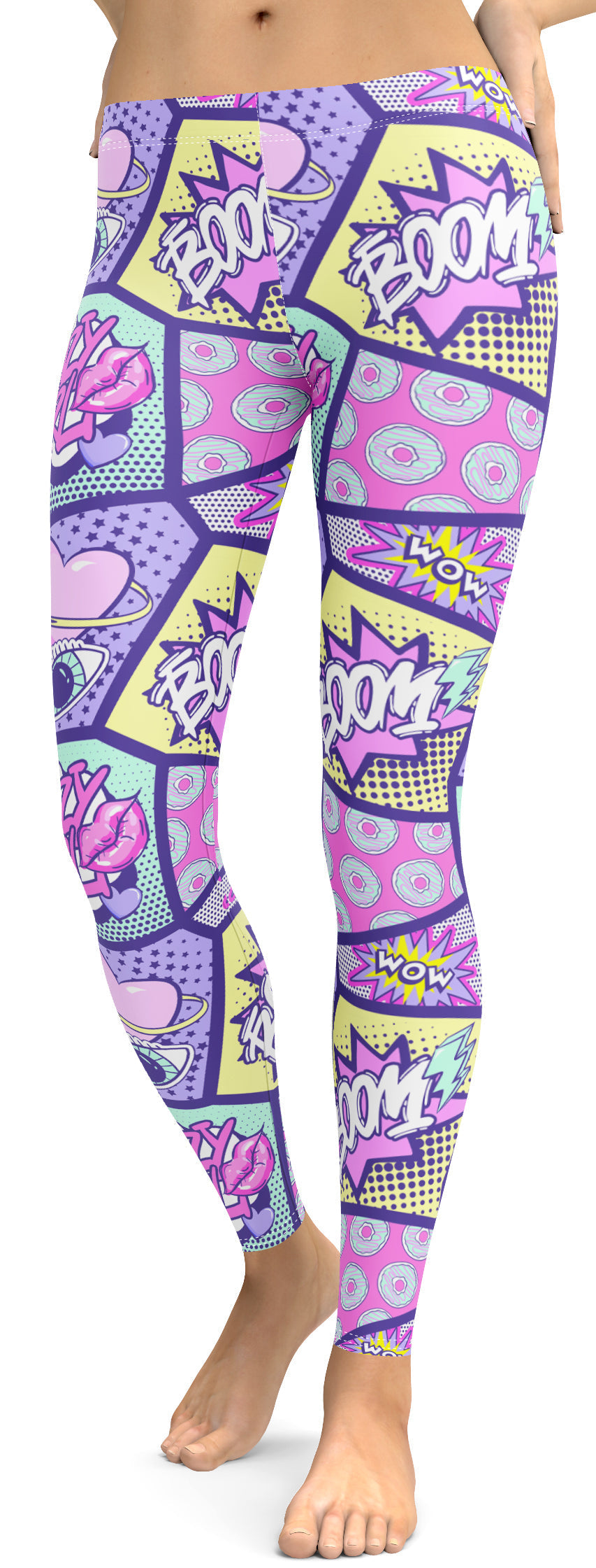 Pastel Comic Book Leggings