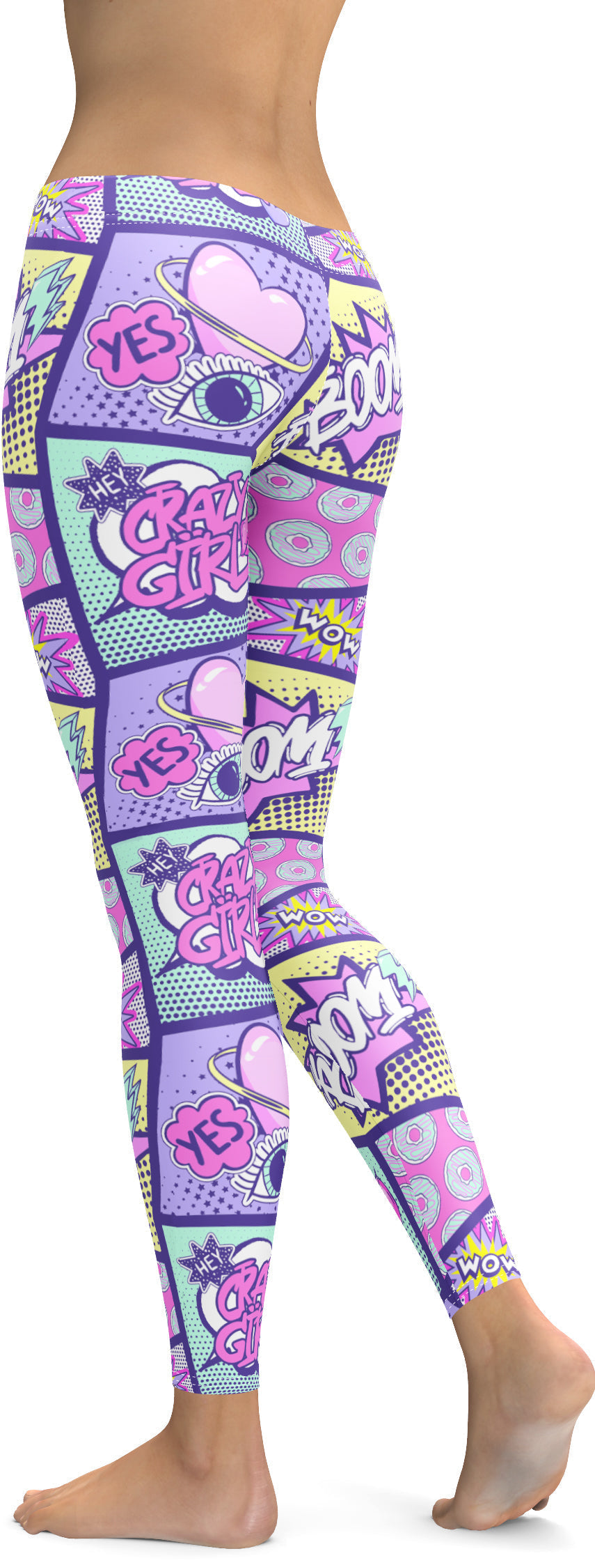 Pastel Comic Book Leggings