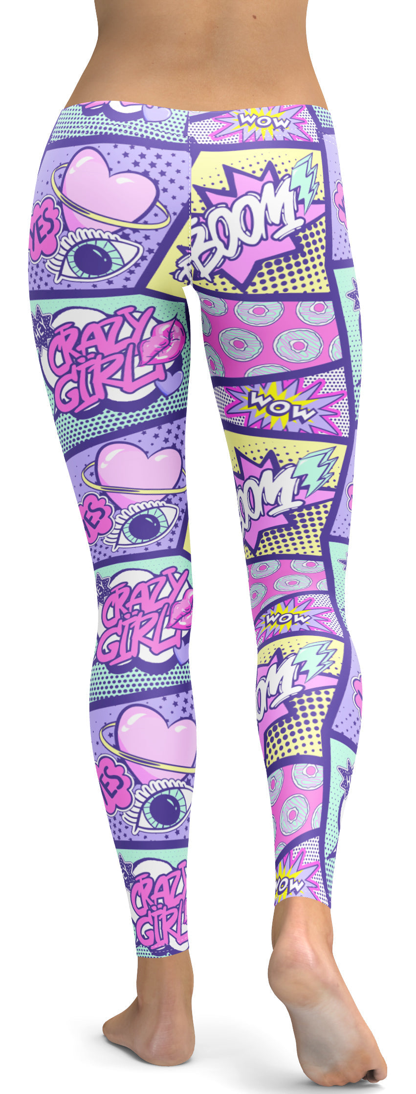 Pastel Comic Book Leggings