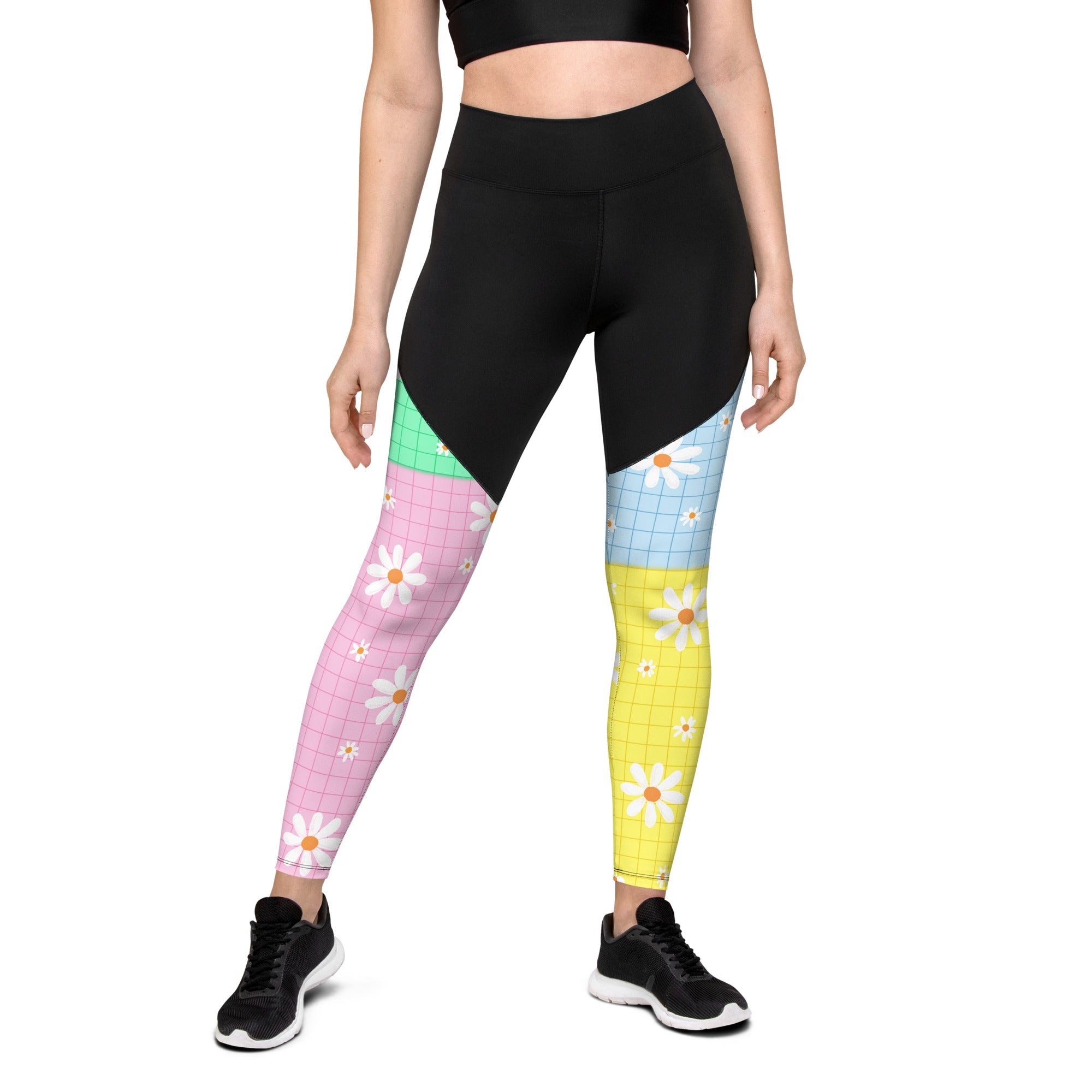 Pastel Patches Compression Leggings