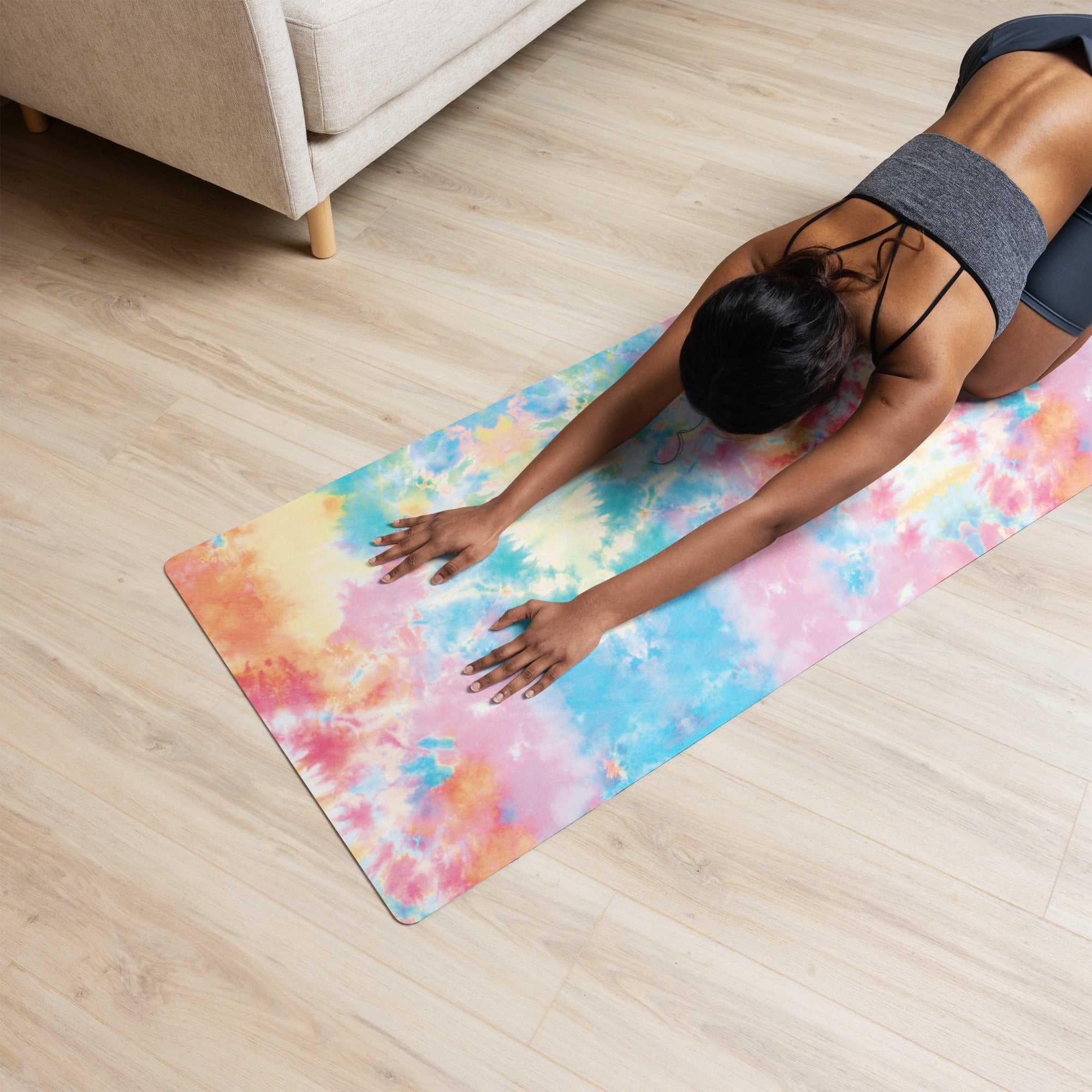 Pastel Tie Dye Yoga Mat