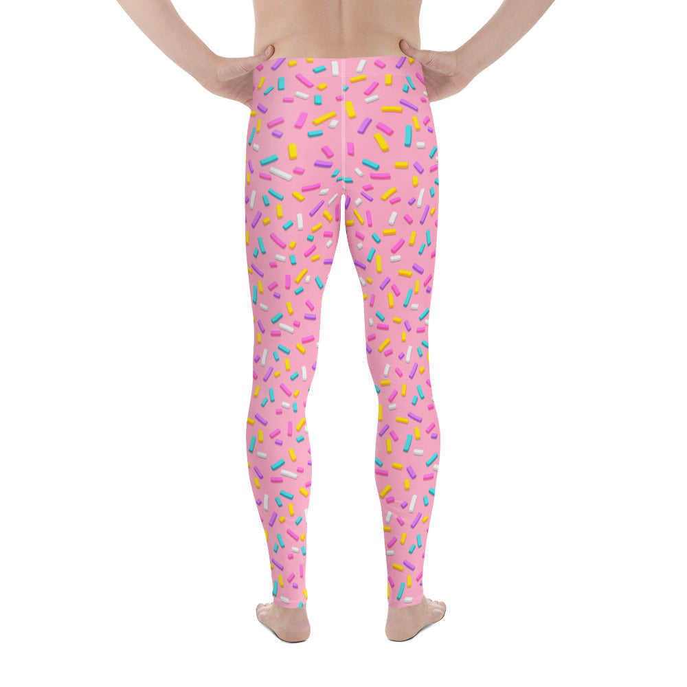 Pink Doughnut Glaze Men's Leggings