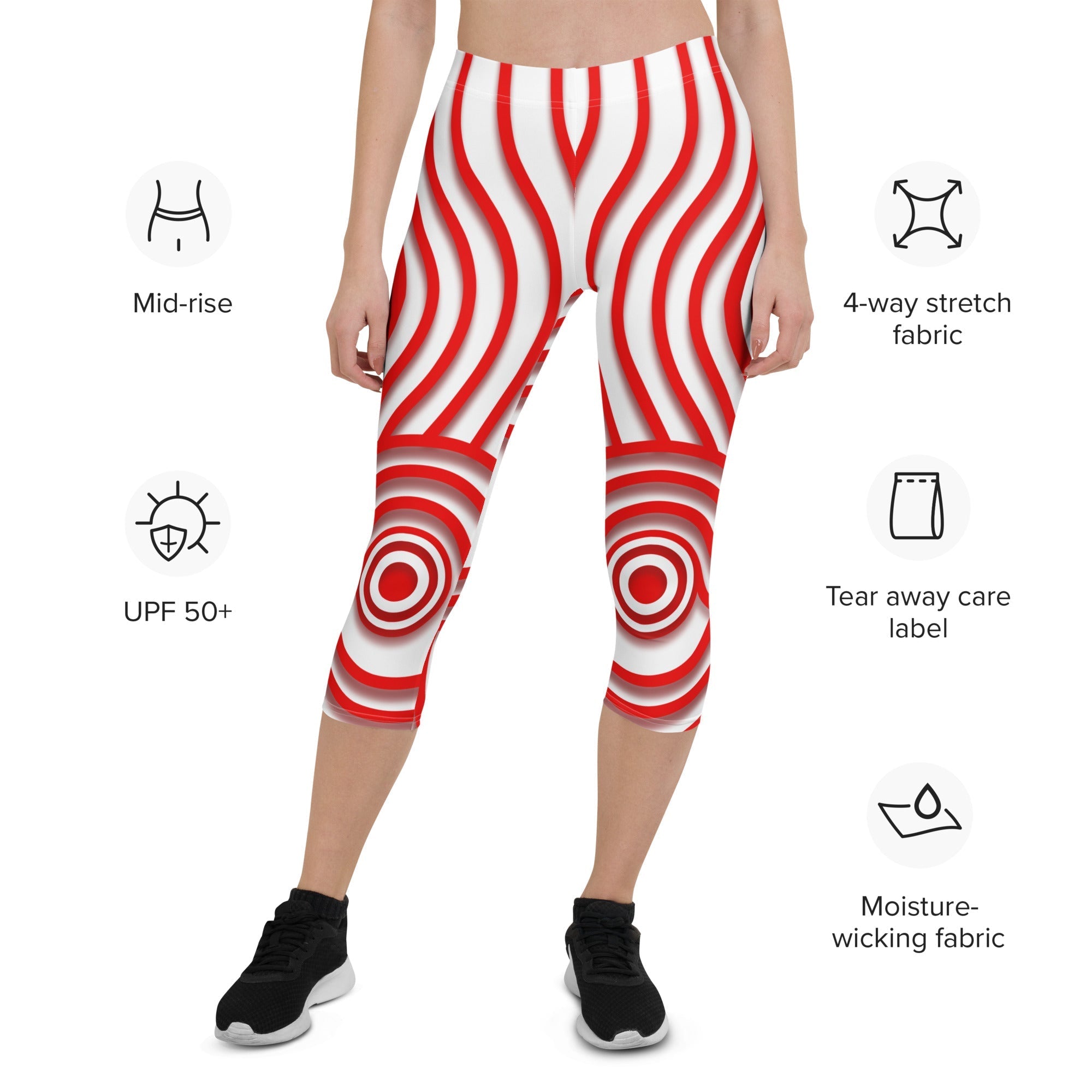 Red Target Capris