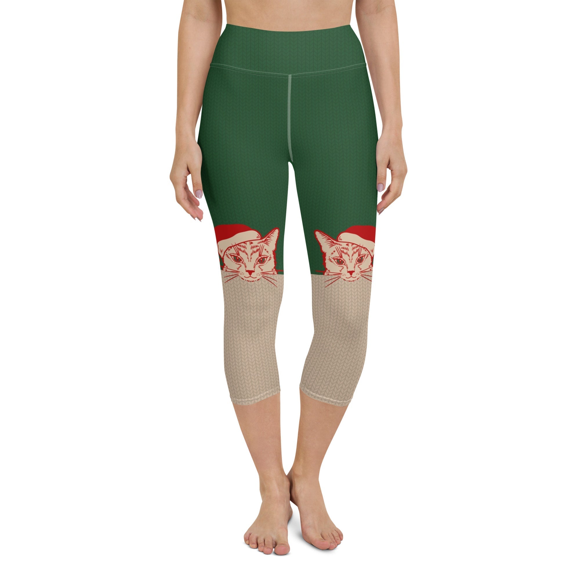 Santa Cat Yoga Capris