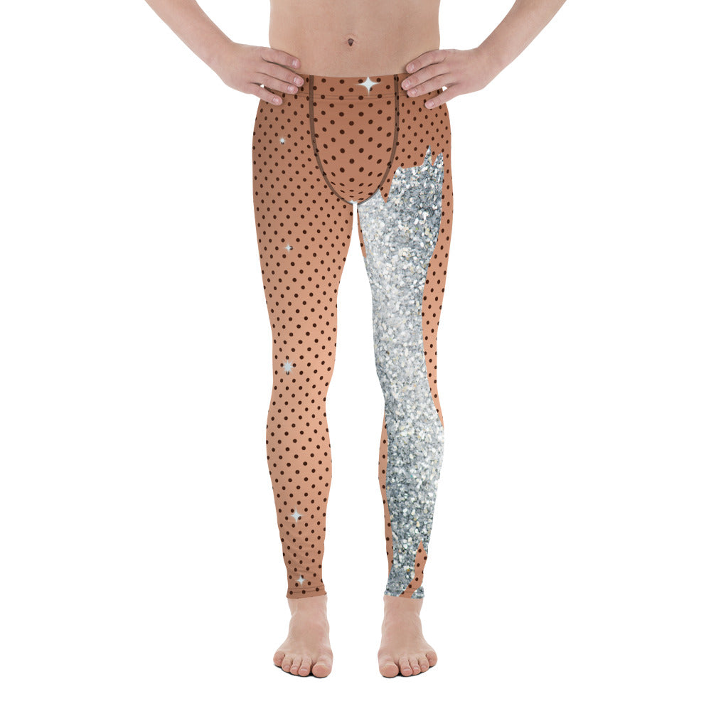 Sequin Mesh Men's Leggings