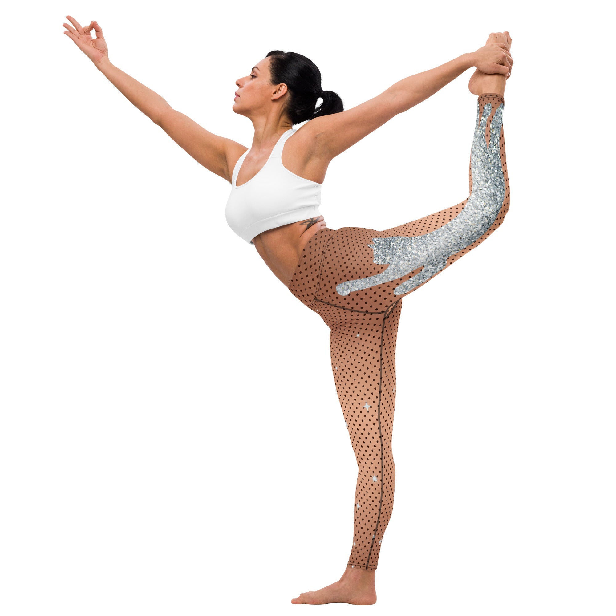 Sequin Mesh Yoga Leggings