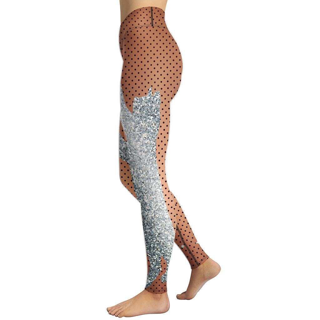 Sequin Mesh Yoga Leggings