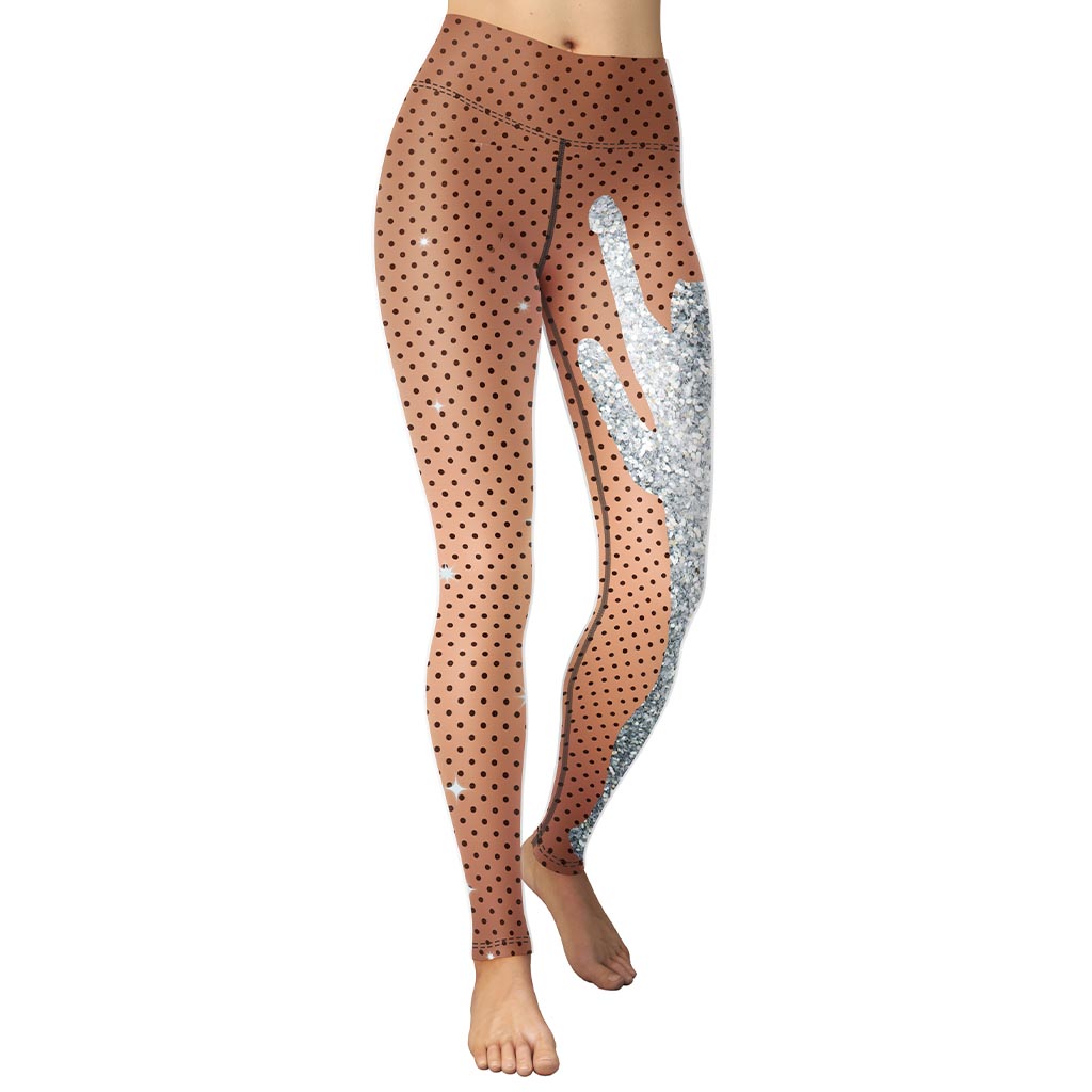 Sequin Mesh Yoga Leggings