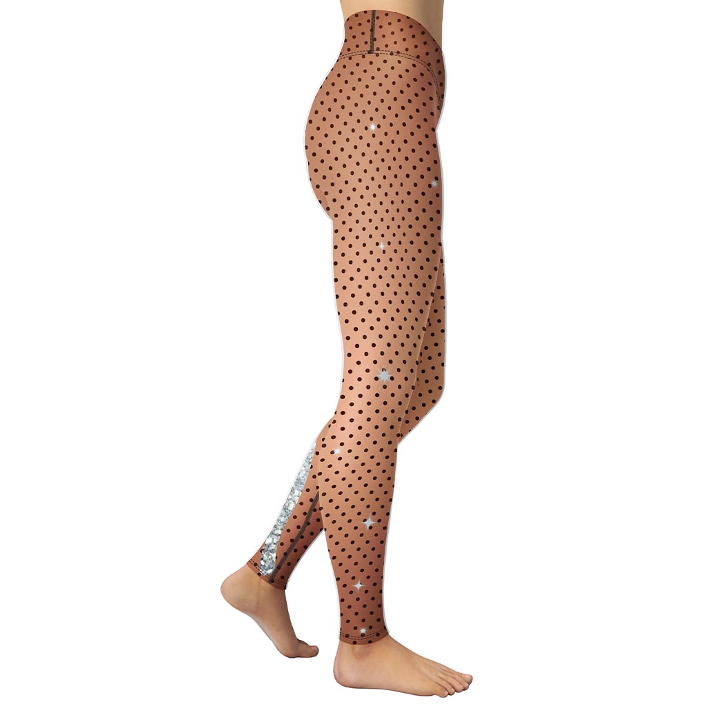 Sequin Mesh Yoga Leggings
