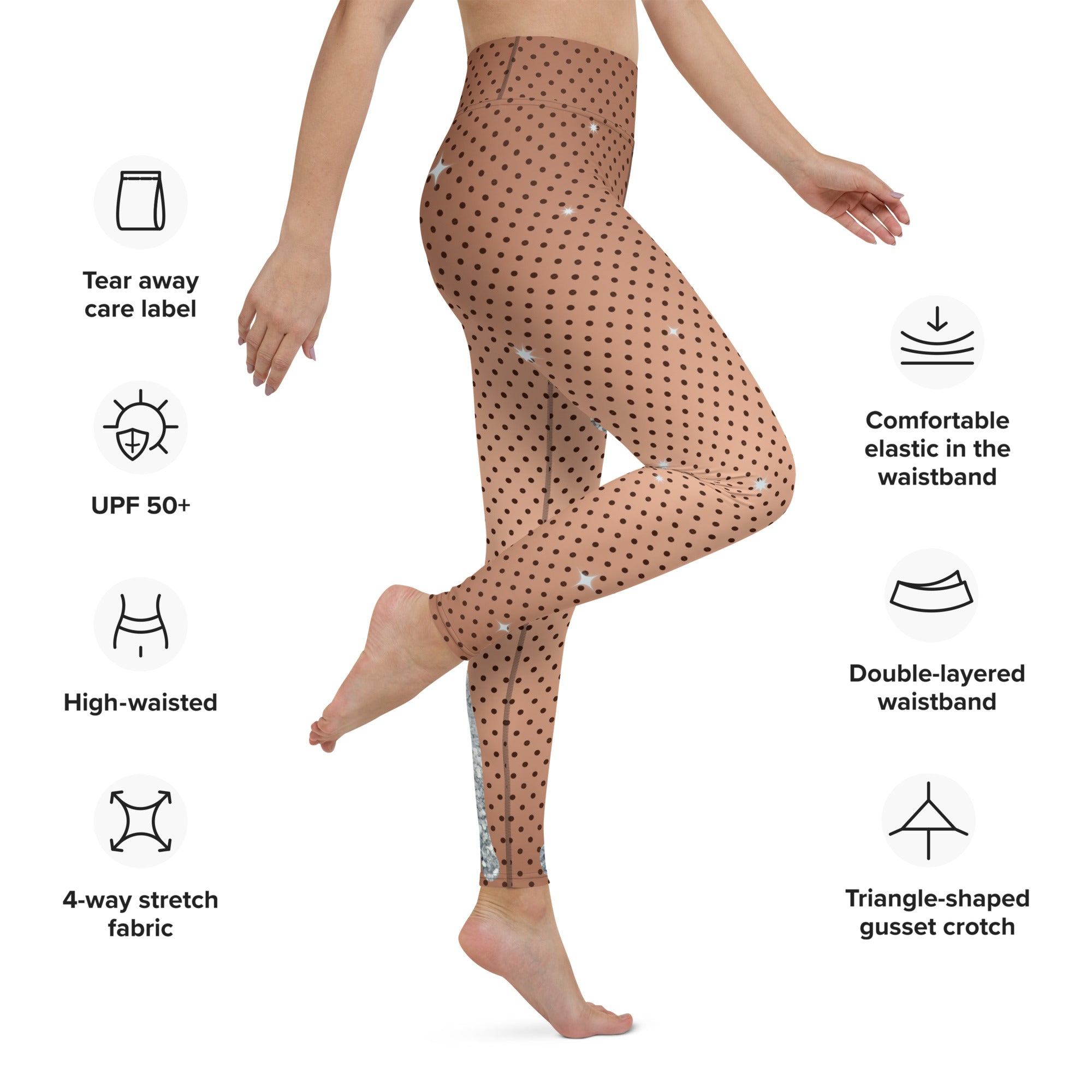 Sequin Mesh Yoga Leggings