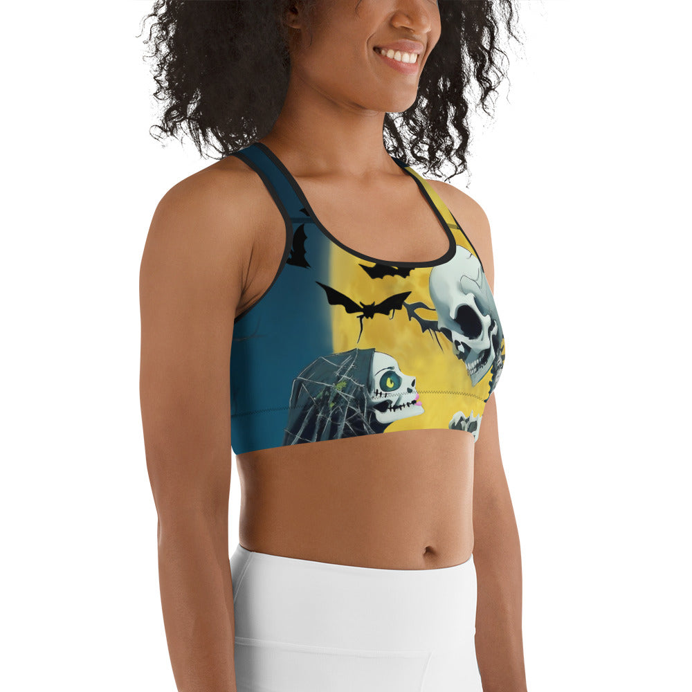 Skeleton and Zombie Sports Bra