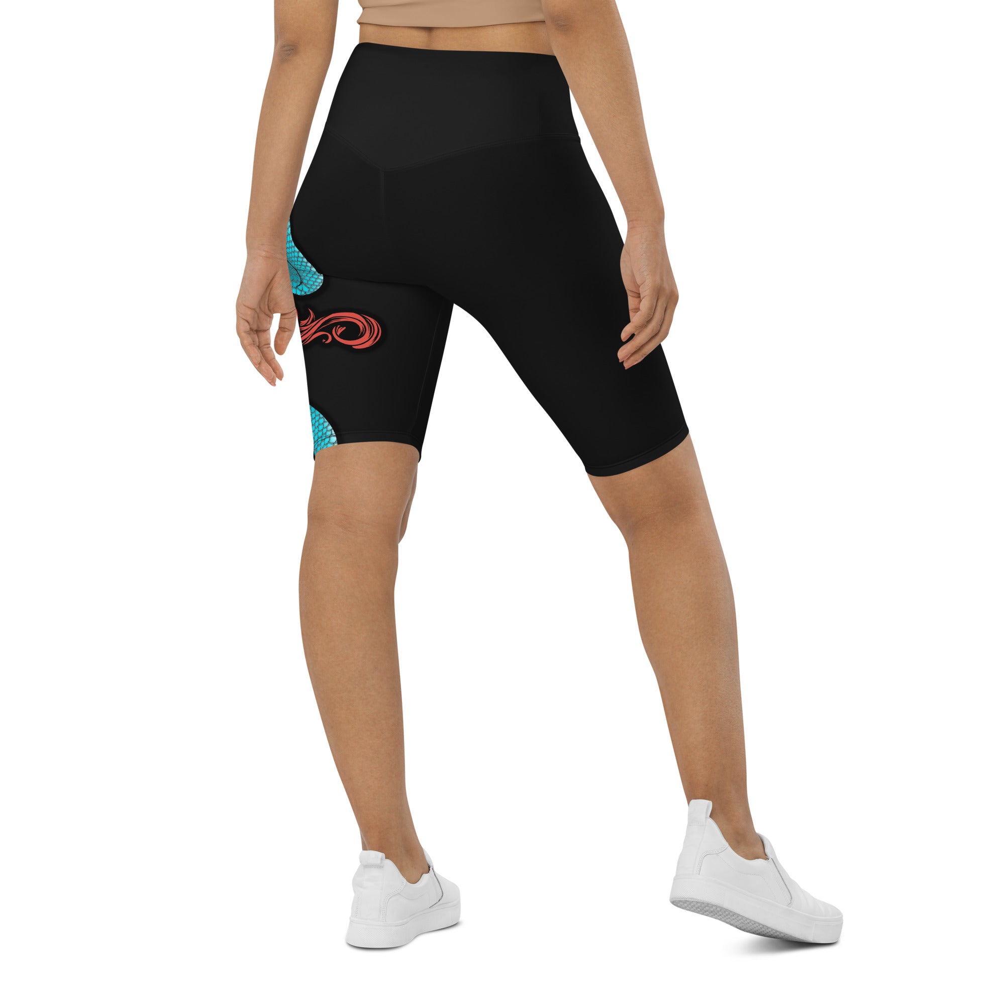 Snake & Sword Biker Shorts