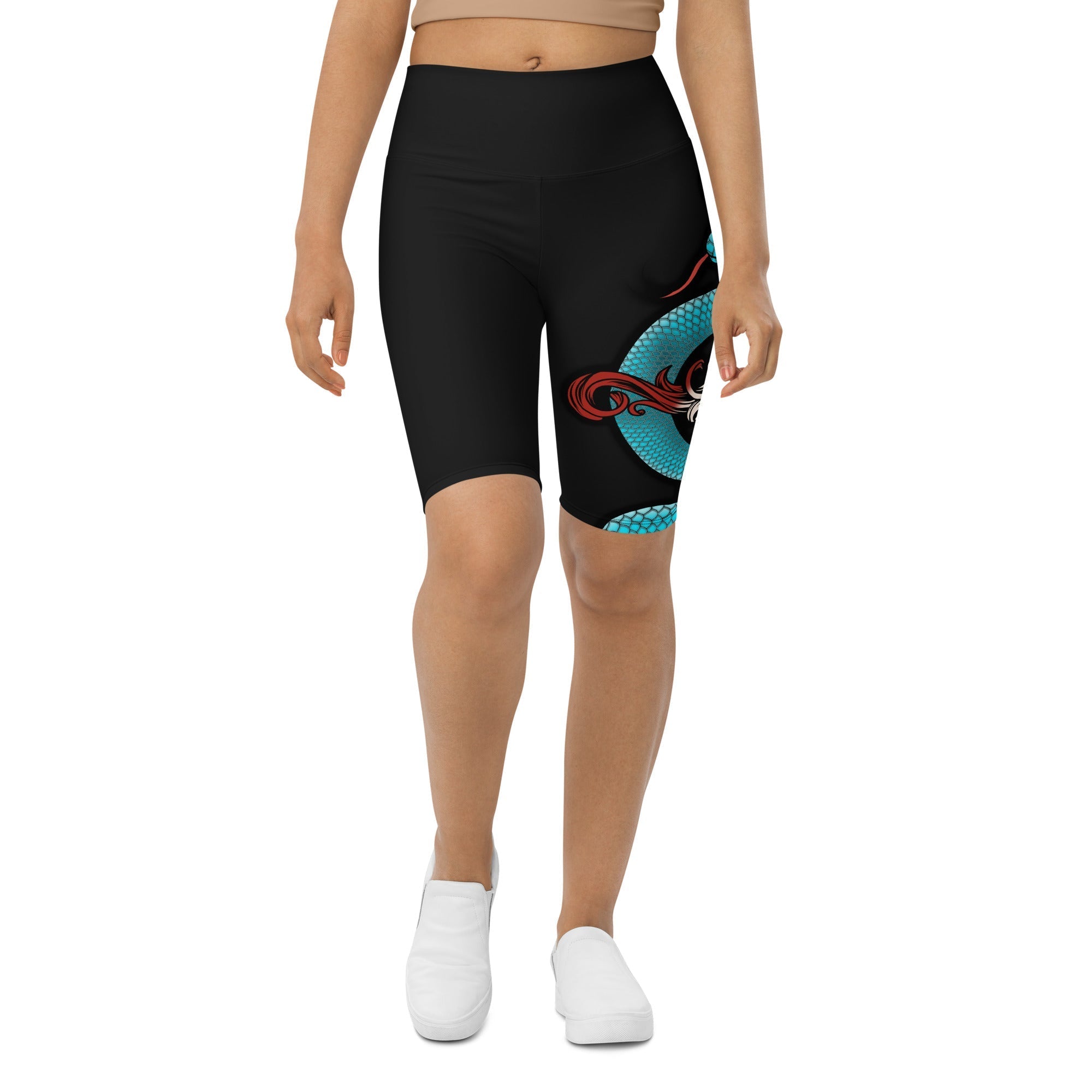 Snake & Sword Biker Shorts