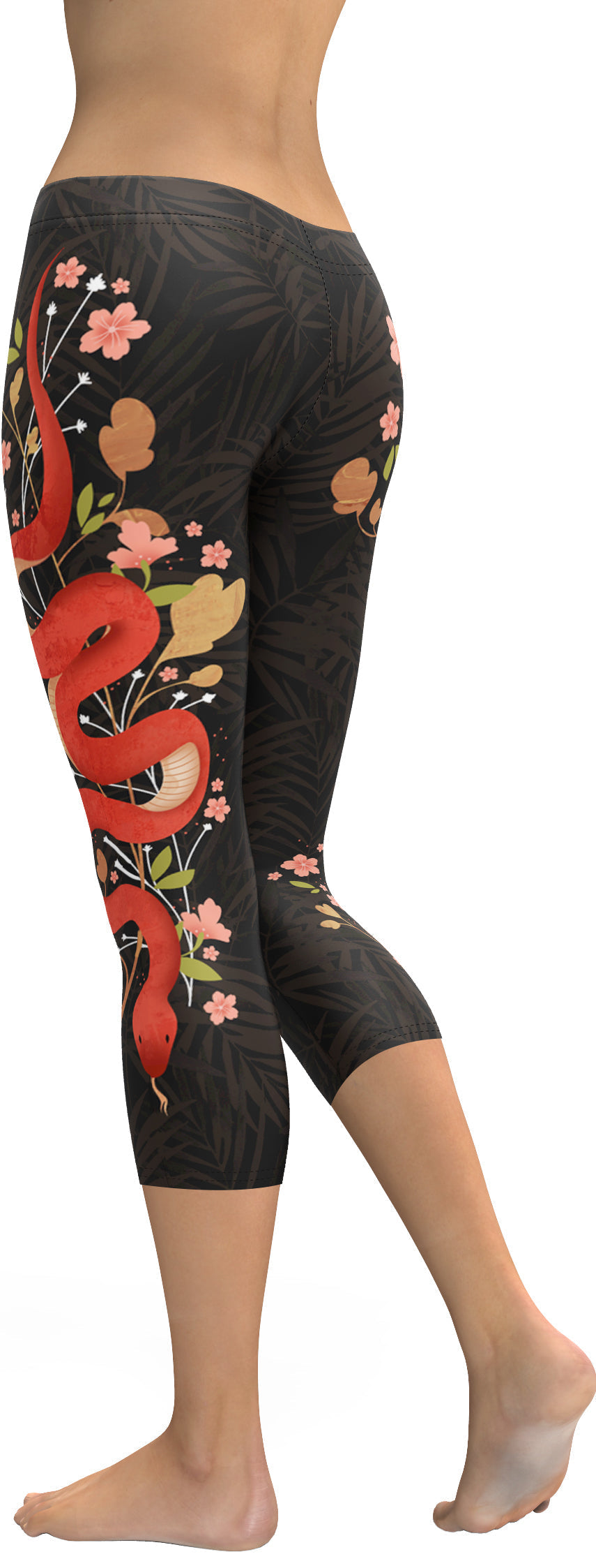 Snakes & Flowers Capris