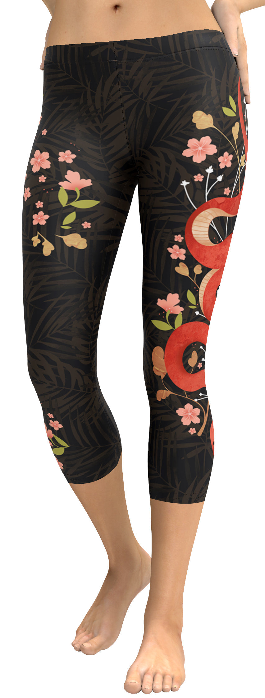 Snakes & Flowers Capris