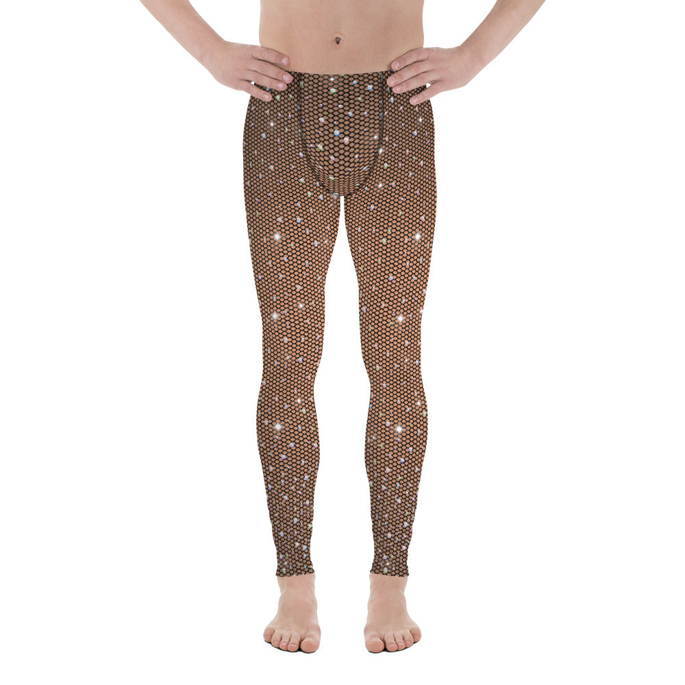 Sparkle Fishnet Men's Leggings