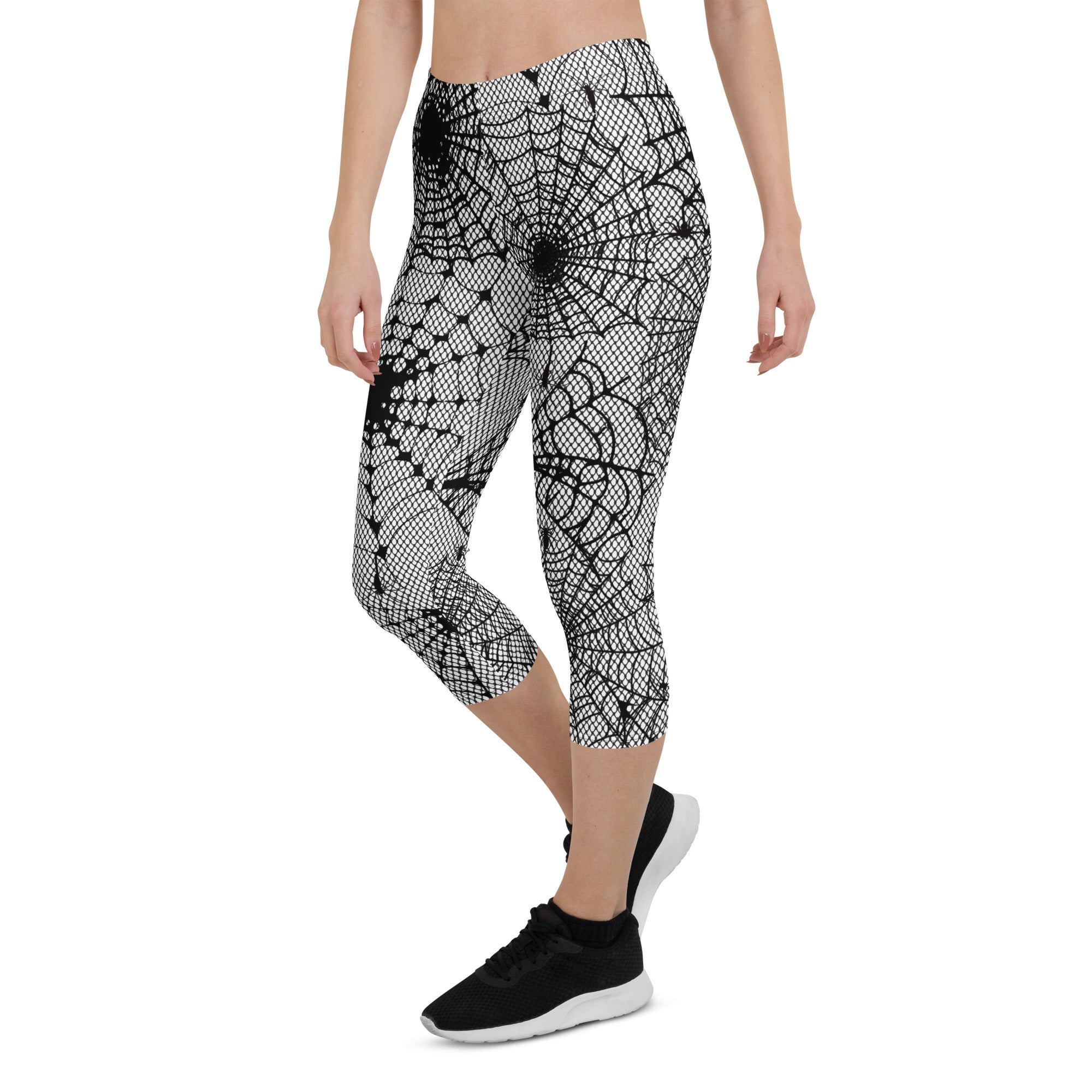 Spiderweb Fishnet Capris