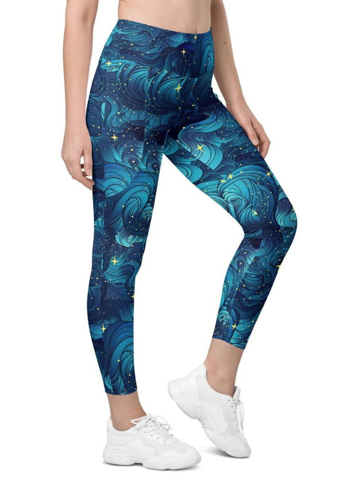 Starry Night Leggings With Pockets