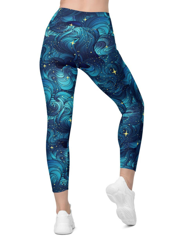 Starry Night Leggings With Pockets