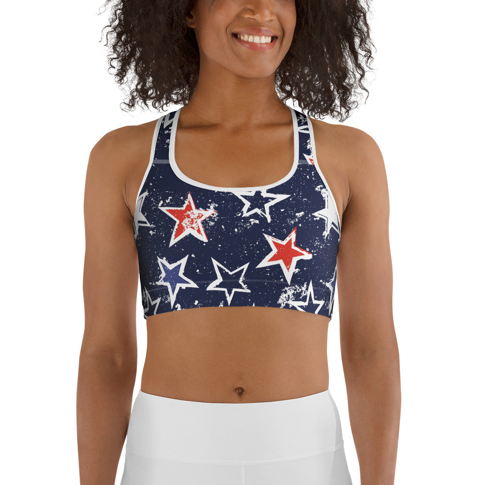 Stars of Liberty Sports Bra