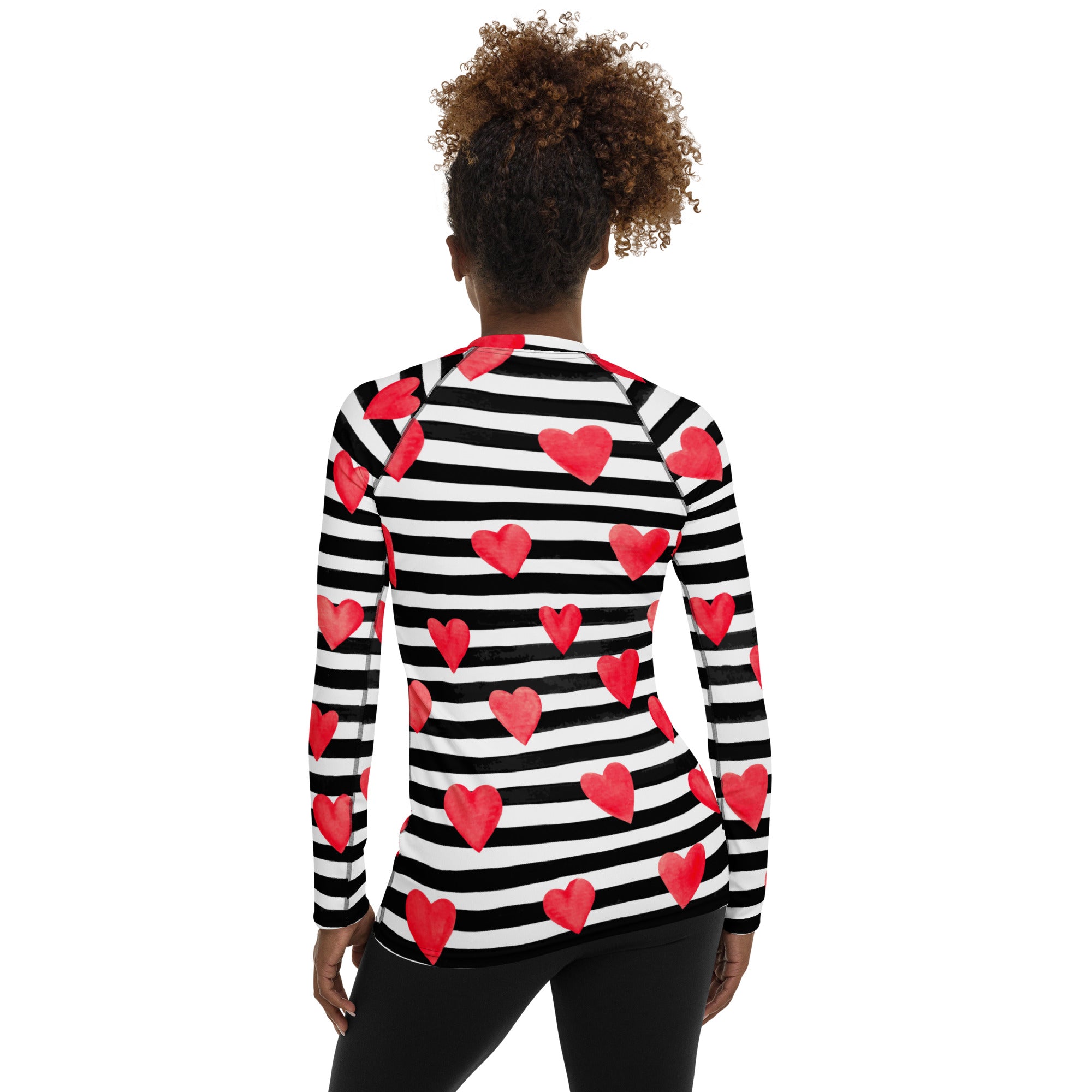 Stripes & Hearts Rash Guard