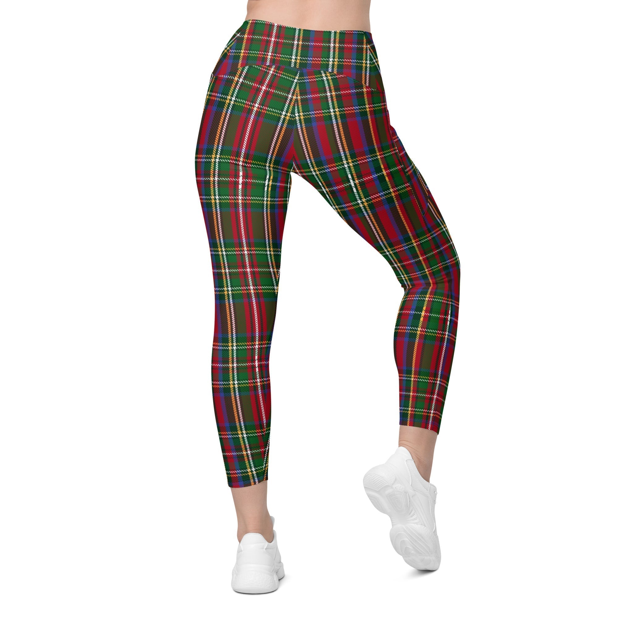 Tartan Christmas Leggings With Pockets