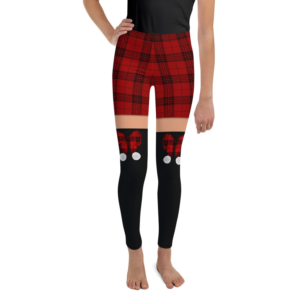 Tartan Shorts Youth Leggings