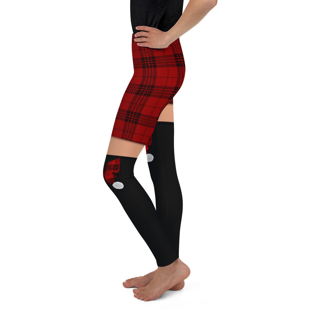 Tartan Shorts Youth Leggings
