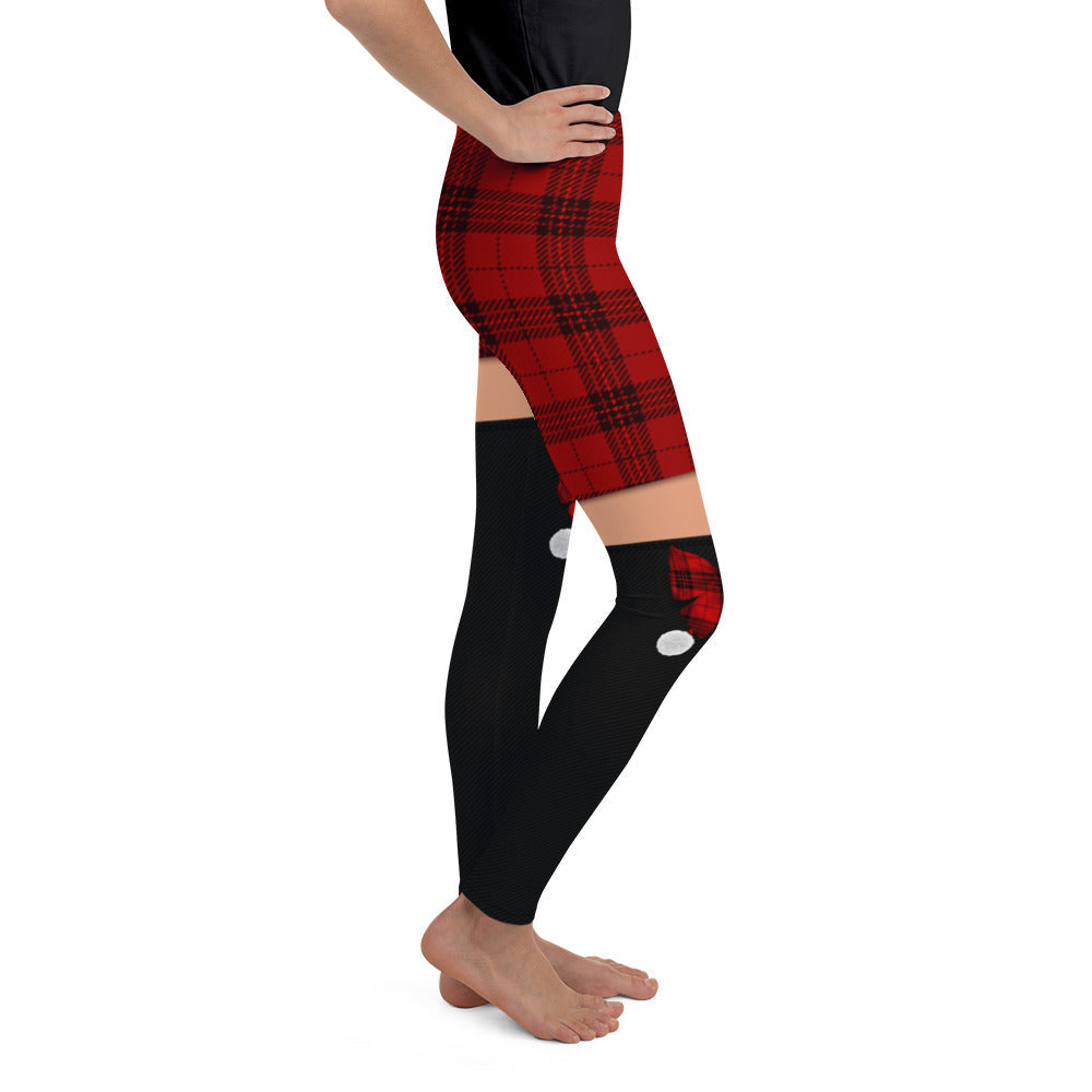 Tartan Shorts Youth Leggings