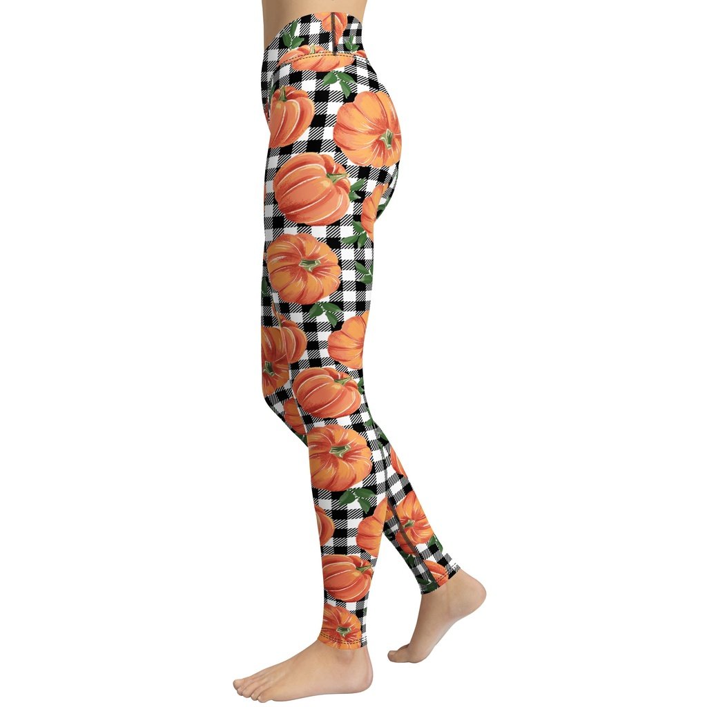 Thanksgiving Pumpkins Yoga Leggings