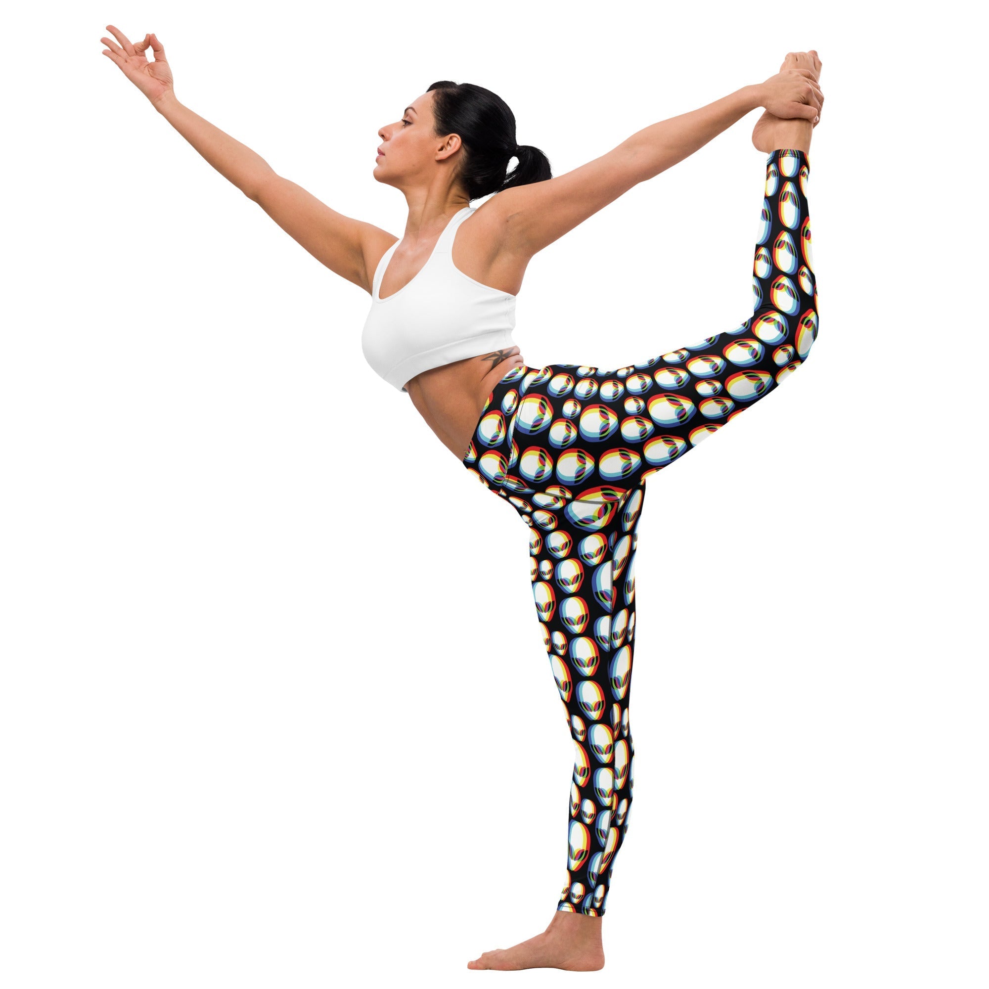 Trippy Alien Yoga Leggings