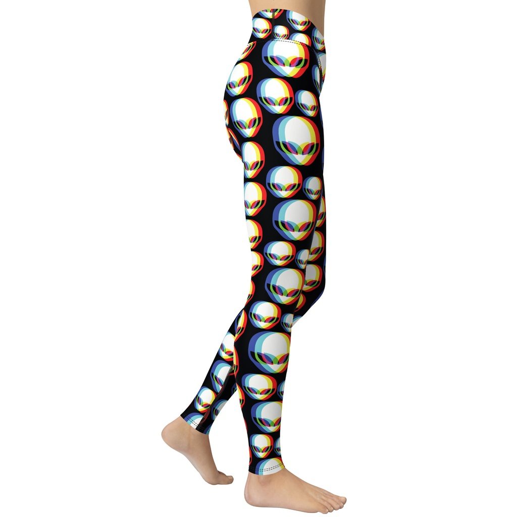 Trippy Alien Yoga Leggings