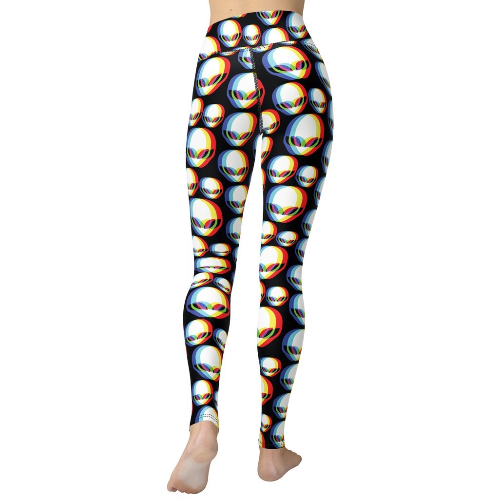 Trippy Alien Yoga Leggings