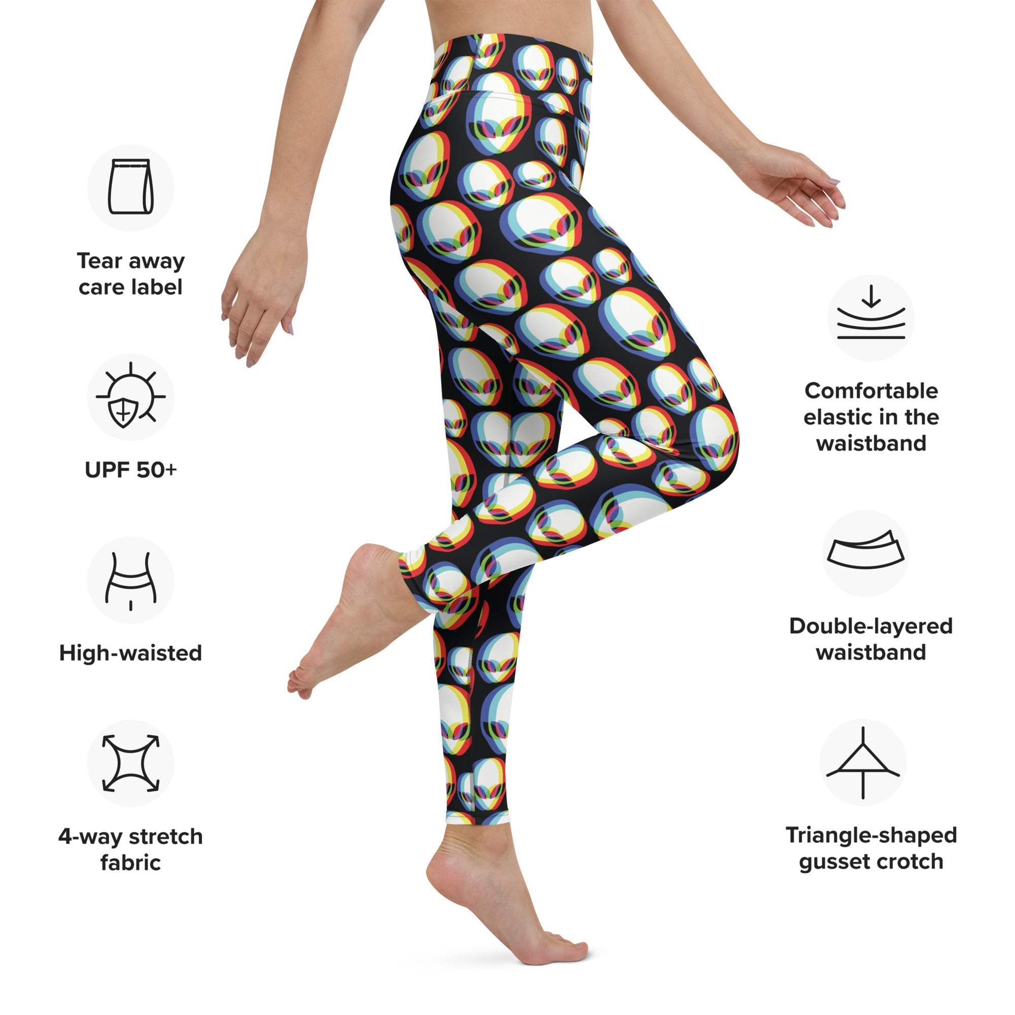 Trippy Alien Yoga Leggings