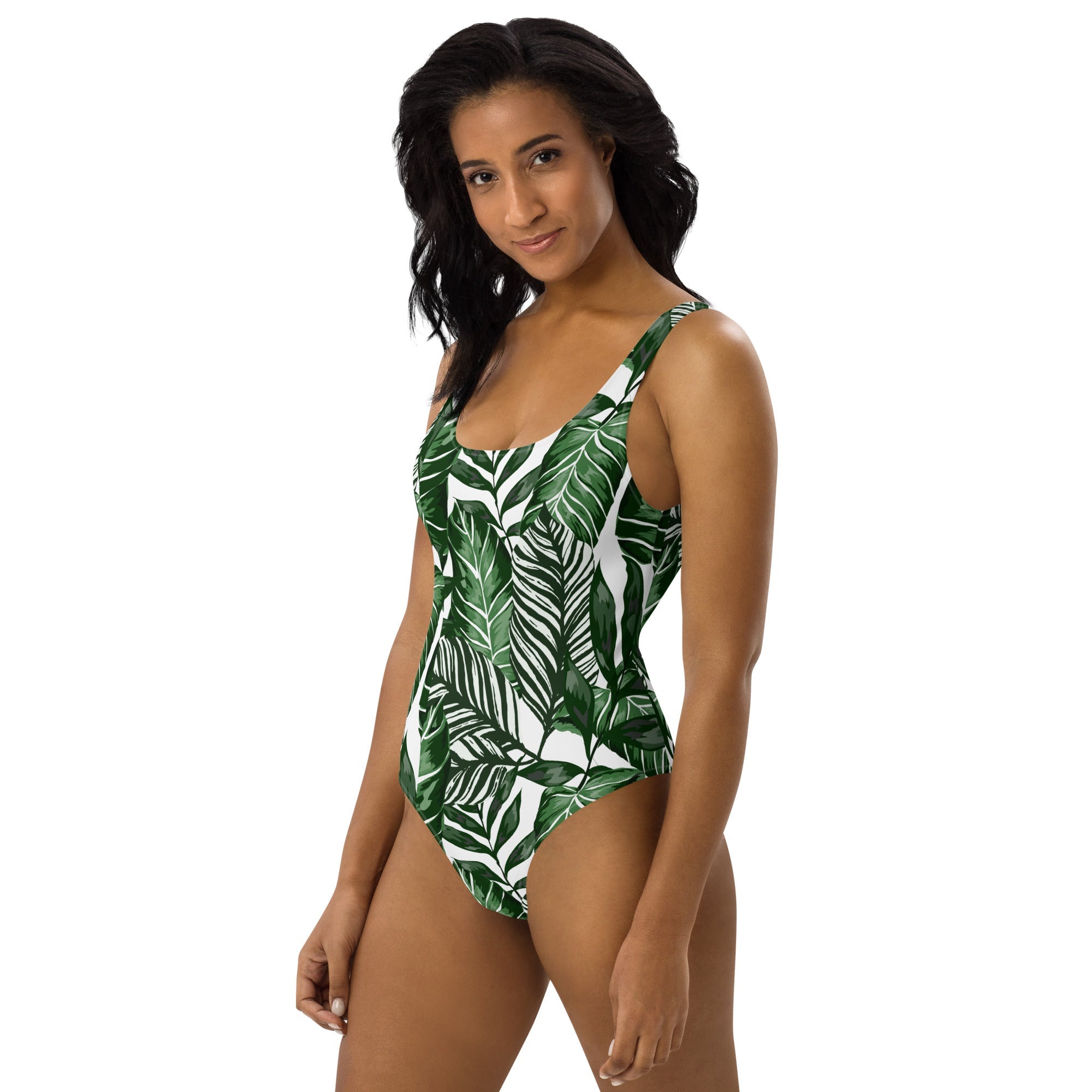 Tropical Green One-Piece Swimsuit