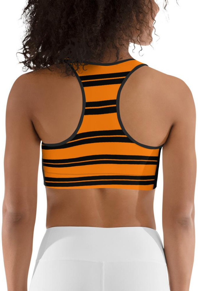 Two Patterned Halloween Sports Bra