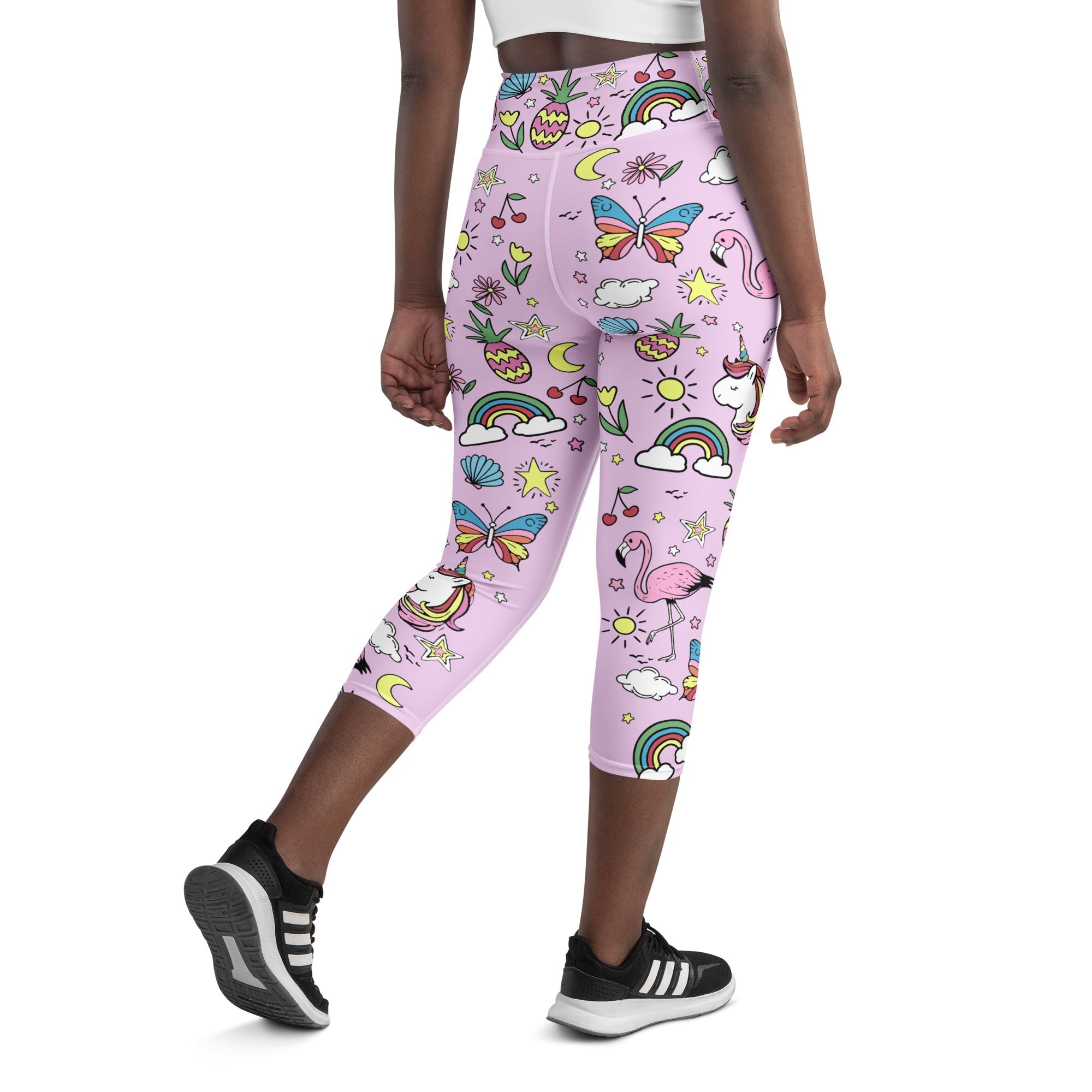 Unicorn Print Yoga Capris