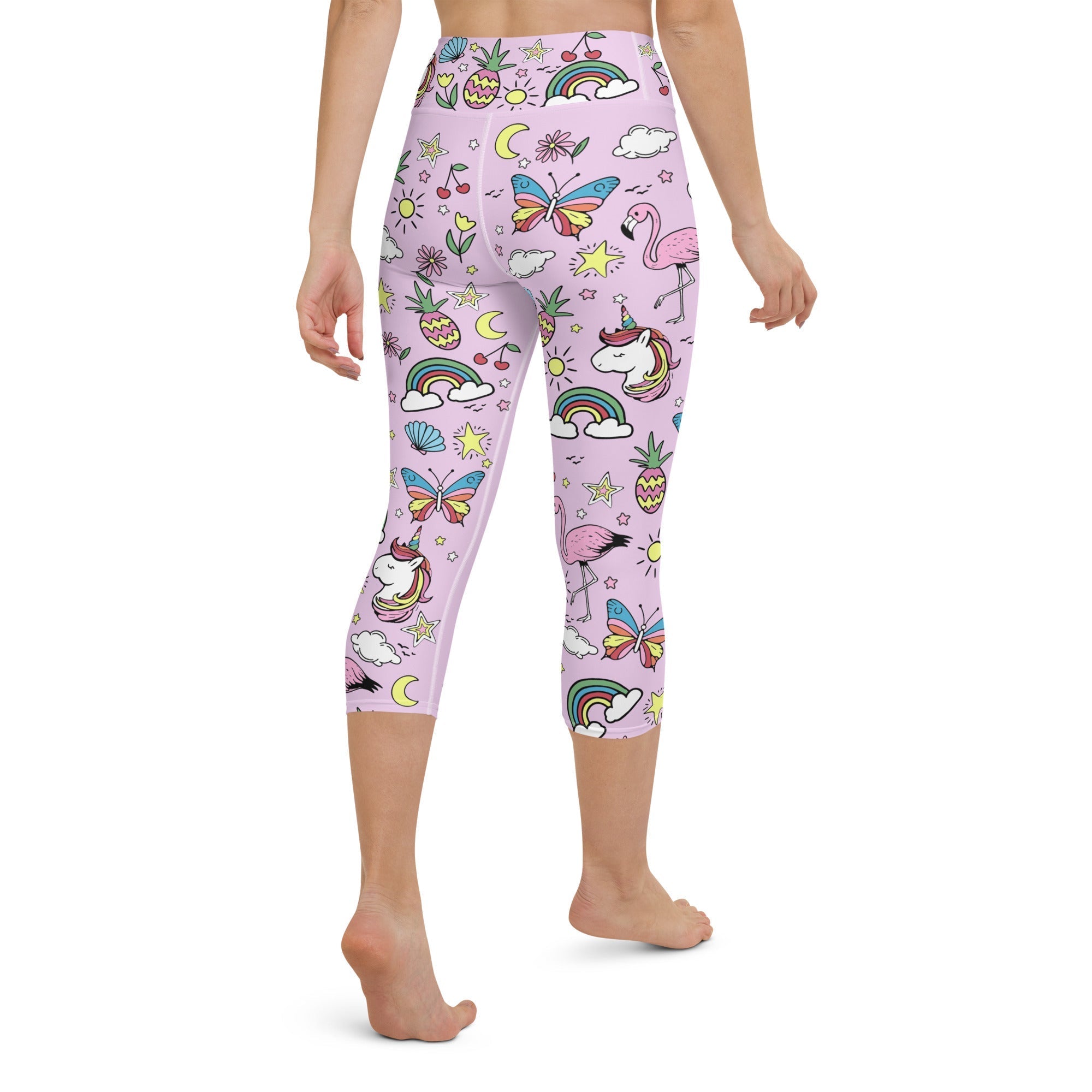 Unicorn Print Yoga Capris